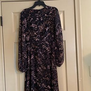 Tie waist midi dress